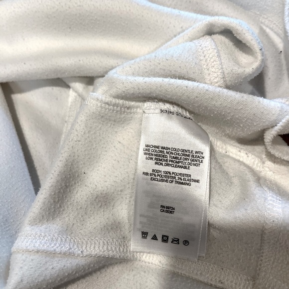COLUMBIA – Off-White Fleece Pullover M - Picture 6 of 8